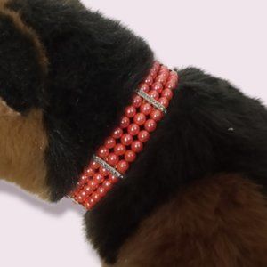NWT Beaded Dog Necklace